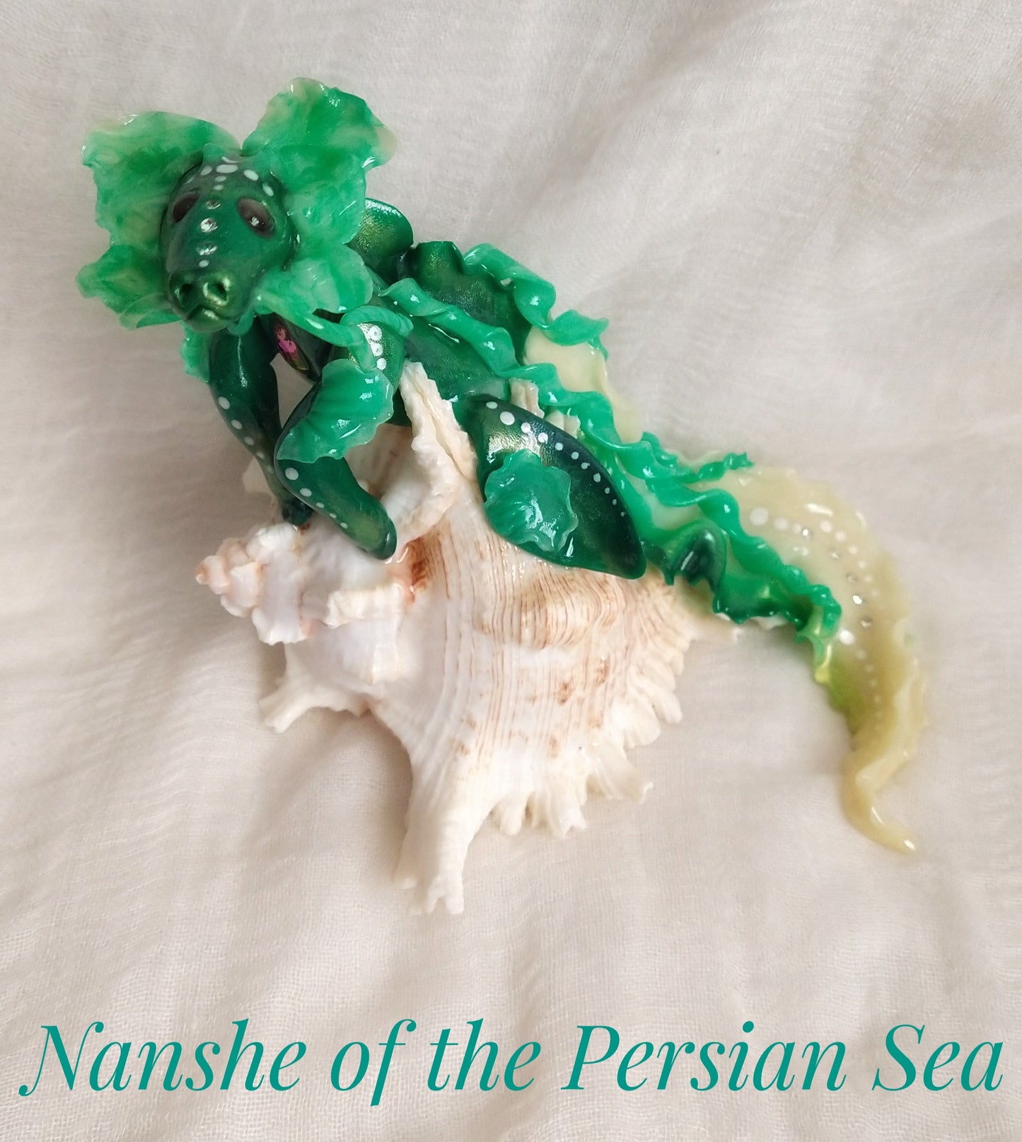 Nanshe of the Persian Sea  with natural ocean shell , Guardians of the Ancient Seas