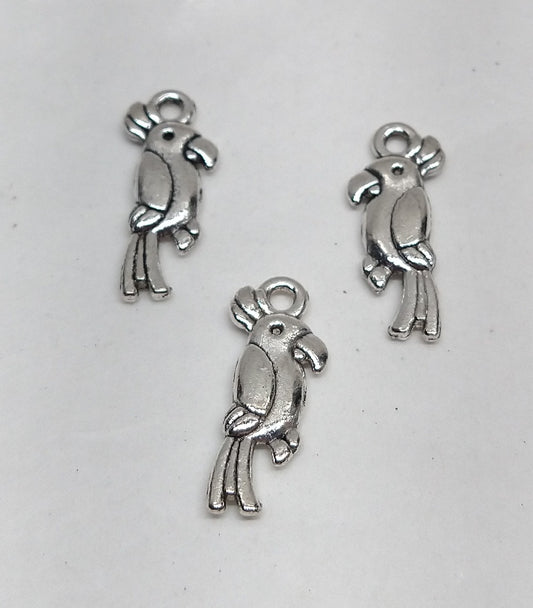 Parrot Macaw Charms Set of 3