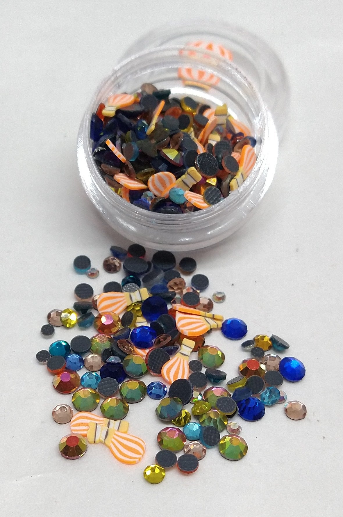 Hot Air Balloon Crystal & Millefiori Cane Slices 3g Jar