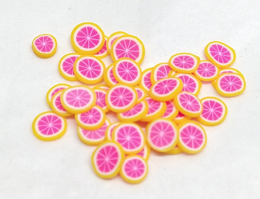 Grapefruit Millefiori Cane Slices 3g Jar