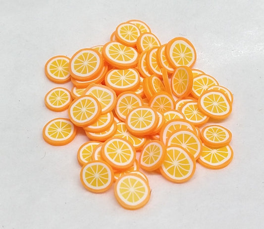 Orange Millefiori Cane Slices 3g Jar